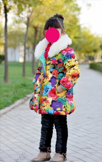 冬季品牌精品童装摄影图