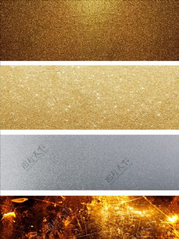 金属质感背景金色银色淘宝海报