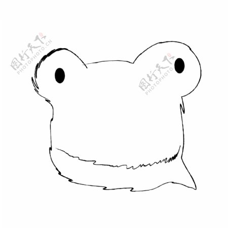 边框元素青蛙动物外形对话框设计