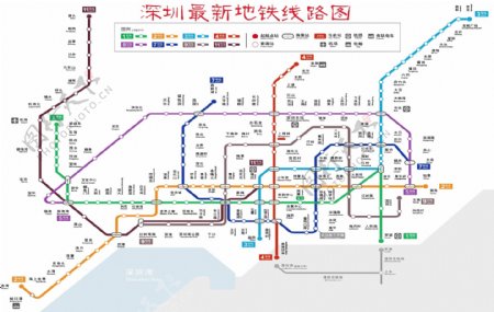 深圳最新地铁线路图