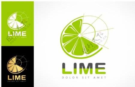 lime酸橙冷饮店标志logo