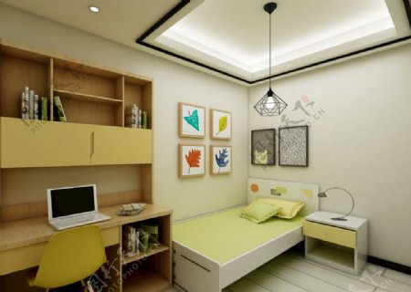 现代简约家居儿童卧室装修效果图