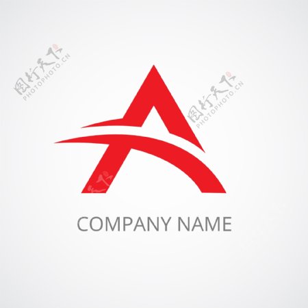 字母造型logo红色logo企业标识