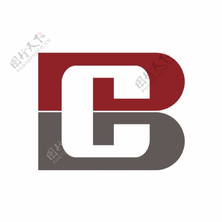 B字母造型游戏类logo