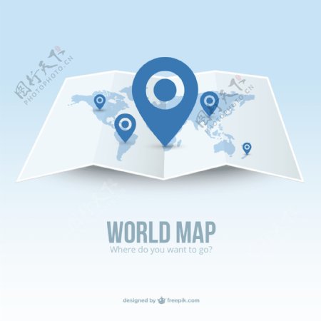 世界地图指针