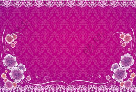 紫色时尚欧式底纹婚庆背景