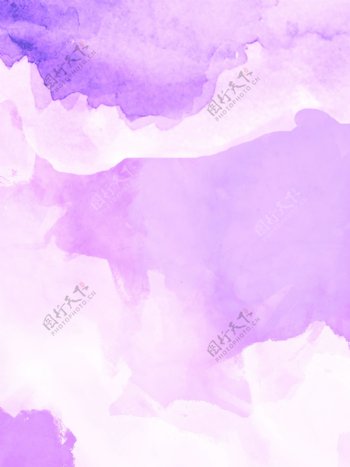 简约水彩紫色渐变背景模板