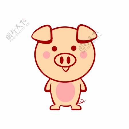 春节农历春节卡通猪