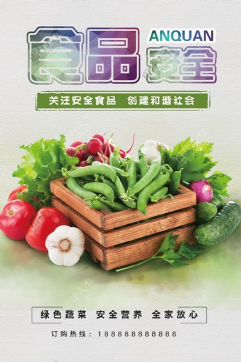 食品安全健康宣传海报