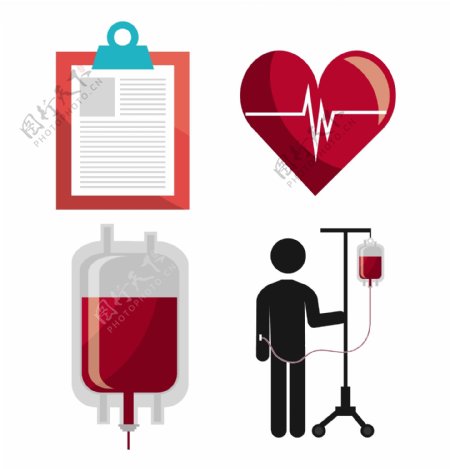 公益献血广告相关矢量素材