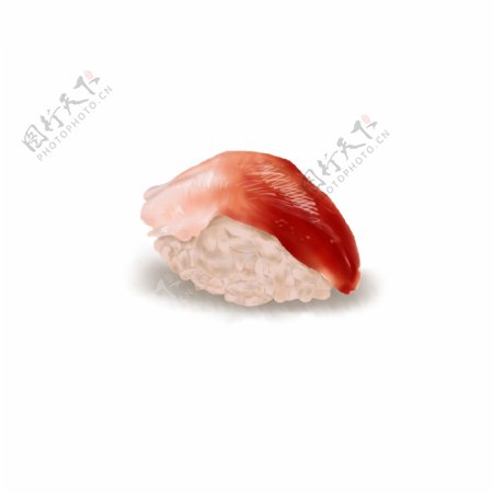 手绘美食日料海鲜北极贝寿司元素