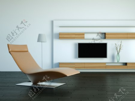 木质躺椅客厅设计