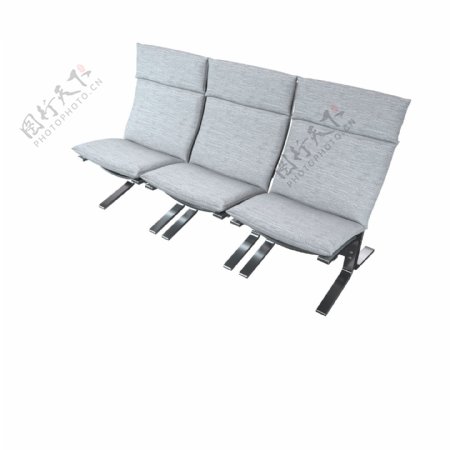 3D灰色沙发靠椅