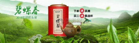 碧螺春茶叶淘宝banner