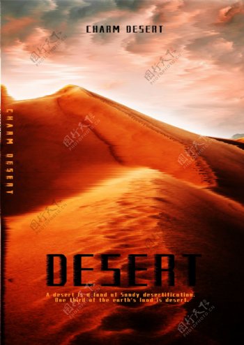 沙漠电影海报风景海报