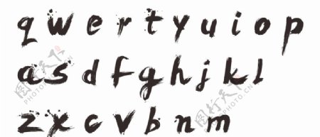 书法字母