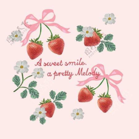 小清新草莓海报