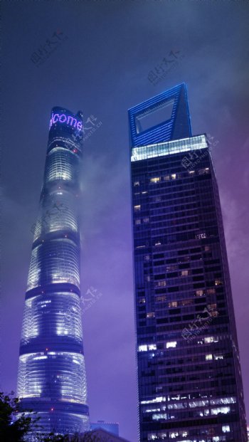 城市夜景高楼建筑系列14