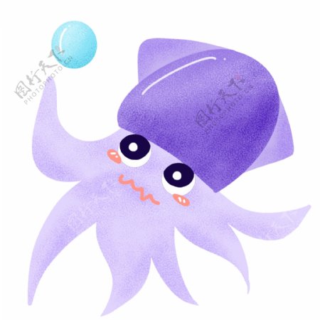 紫色海洋生物动物