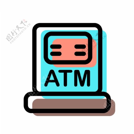 卡通ATM机免抠图