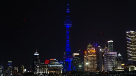 上海东方明珠夜景高清图片