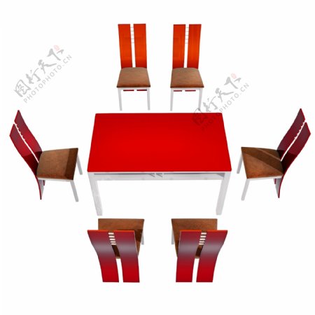 现代风格餐桌png图