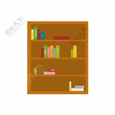 木质书本书架