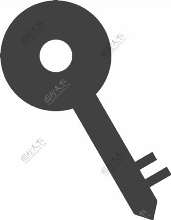黑白钥匙图标