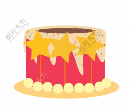 蛋糕儿童节的插画