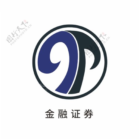 金融行业logo创意蓝色系保险理财log