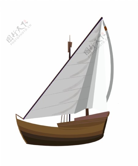 木质帆船轮船