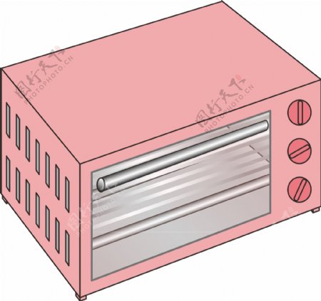 粉色微波炉