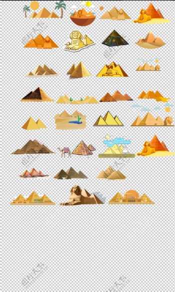金字塔埃及著名建筑金字塔沙漠金