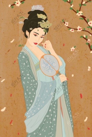 中国传统文化服饰之汉服古装女子