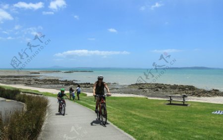 新西兰卡瓦卡瓦贝海滨风景