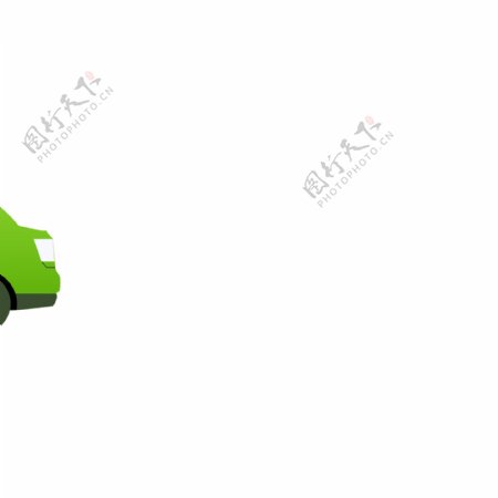 绿色小汽车行驶动态GIF