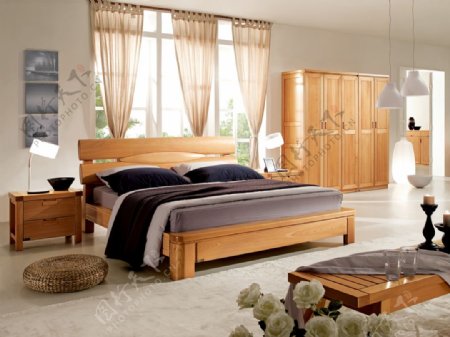 套房家具实木床床具实木