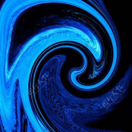蓝色漩涡光效纹理