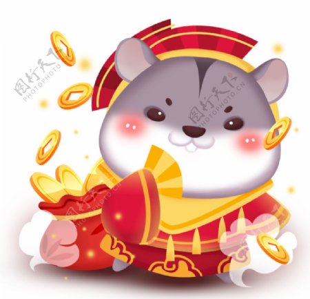 鼠年春节吉祥物