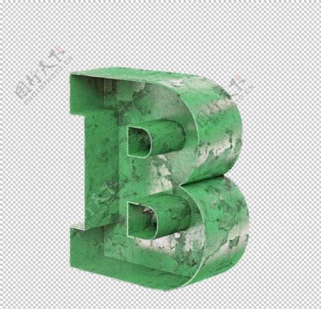 3D立体字母B