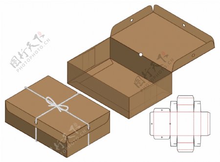 礼品包装盒刀模图