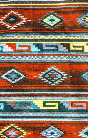 编织美国原住民地毯
