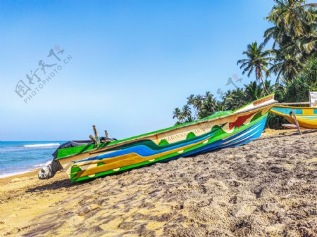 斯里兰卡海滩海岸蓝色