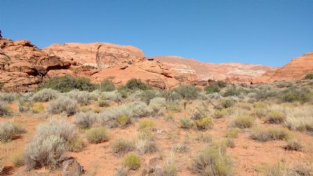 犹他州南部沙漠红色的岩石