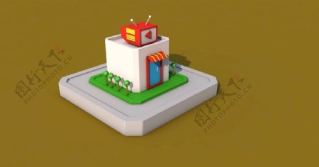3D立体小房子