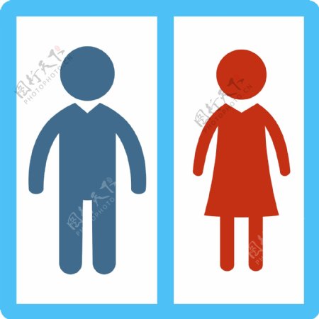 男女厕所UI标识标志
