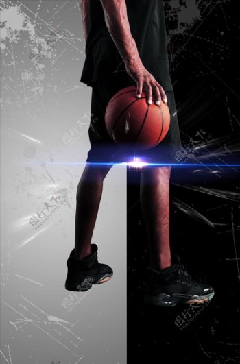 炫酷篮球海报