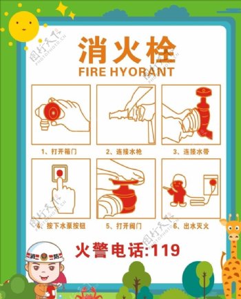 消火栓消防栓海报