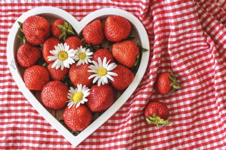 甜草莓食品甜点水果红