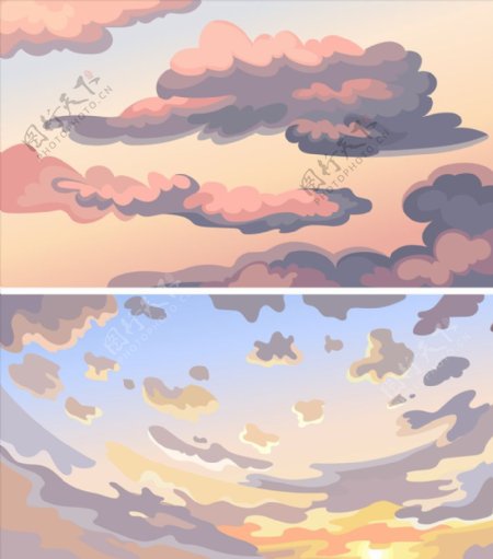 彩绘云朵